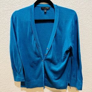 Banana Republic 3/4 Sleeve Cardigan, Teal, Size S